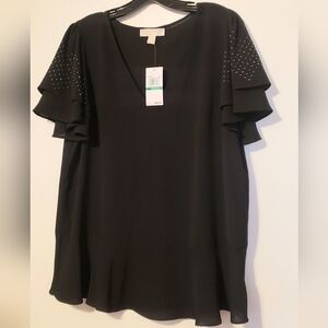 🆕️Michael Kors Blouse Double Bell Sleeves
